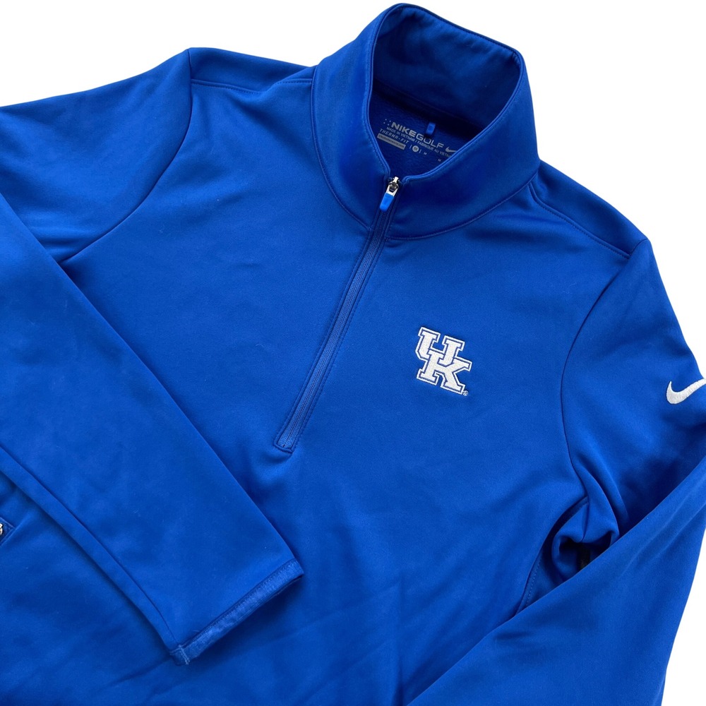 Nike Golf Kentucky Wildcats Thermal Half Zip Women M Blue Fleece Gameday Sporty